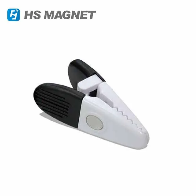 HS Magnetics 8 Assorted Transparent Color Magnetic Bag Clips Plastic Clip