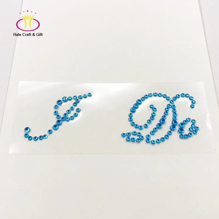 Colorful Wedding Shoe Decoration Bridal Bling Rhinestone Decal I Do Adhesive Letter Stickers
