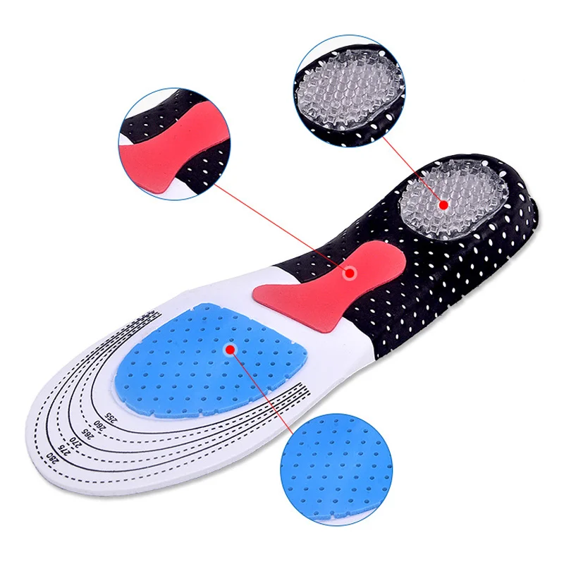 Hot Sales EVA Silicone Multifunctional Sports Insoles Man Woman Honeycomb Deodorant Insoles Cuttable Sports Insoles