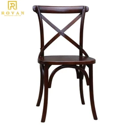 Rental wedding vintage x dining wooden cross back cheap wholesale chair