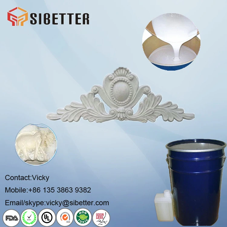 Concrete RTV2 Liquid Silicone Rubber for Roman Column Mold Making