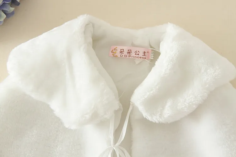 wholesale girls faux fur coat for kids jacket autumn and winter kids cloak girls outerwear Cloak