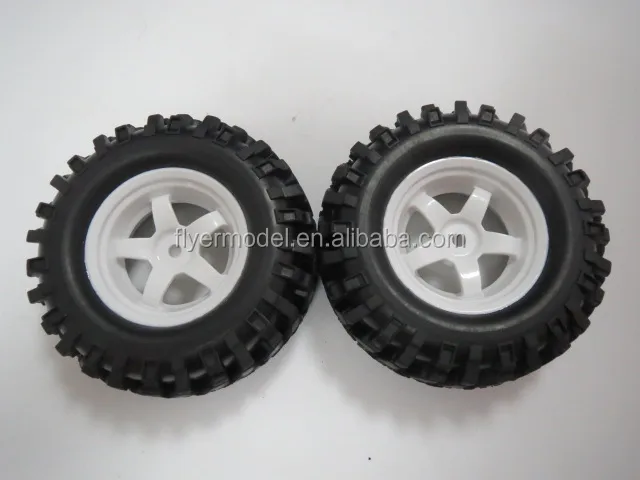 RC Crawling Tires plastic wheels and rubber tyres(210021)