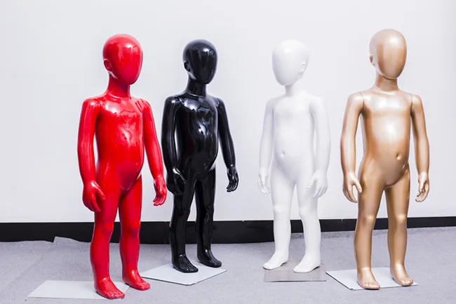 new fashion window display full body ABS plastic boy kids mannequins for sale