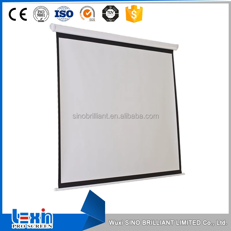 Manual Pull Down Projection Screen Wall Projector Screen