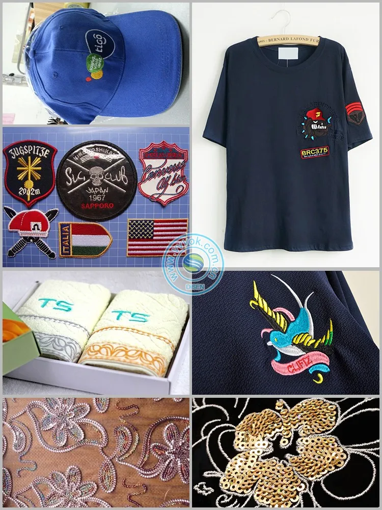 Factory sales disen names of embroidery machines