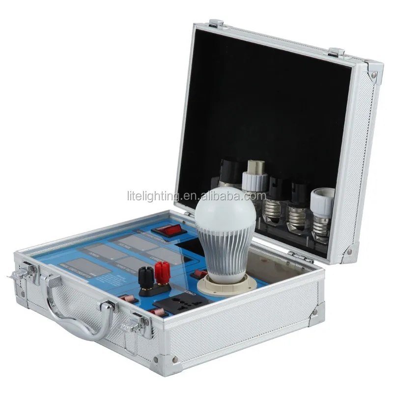 Led Bulb Display Demo Case AC Power Meter Analyzer Led Tester Portable Lighting Testing Equipment
