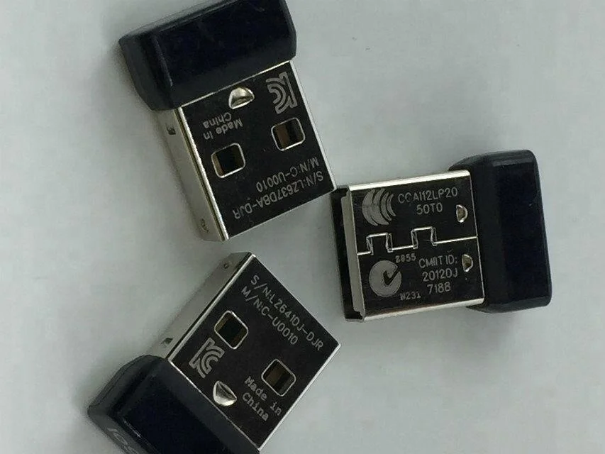 20pcs/lot Genuine 1Channel Nano Receiver Dongle for logitech mouse M185 M215 M235 M325 M545 M705 etc