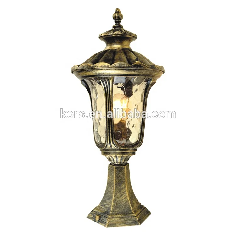 main gate pillar light outdoor pedestal lantern decorative garden house fence post lights