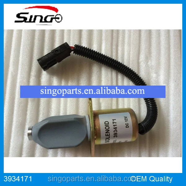 Engine Stop Solenoid 3934171 12V Fuel Shutoff Solenoid Valve