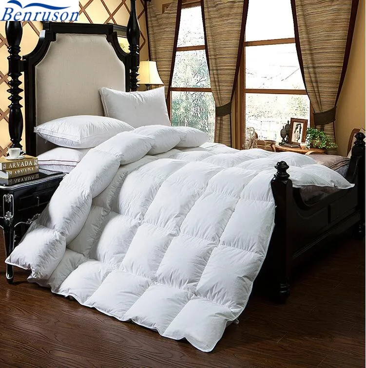 Luxury High Quality 90% White Goose Down Twisted Duvet Quilt Comforter Edredones