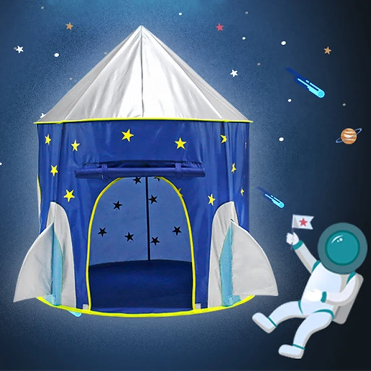 
Hot Sale Amazon Kids Tent Outer Space Rocket Toy Tent 
