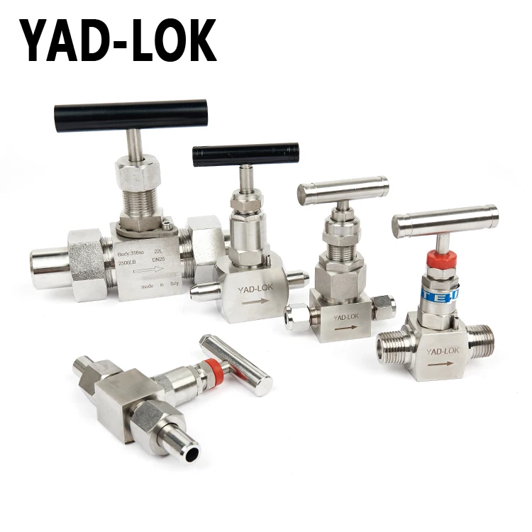 YAD-LOK 6000Psi 3000Psi 1/4 Needle High Pressure Pneumatic Thread Valves For Water