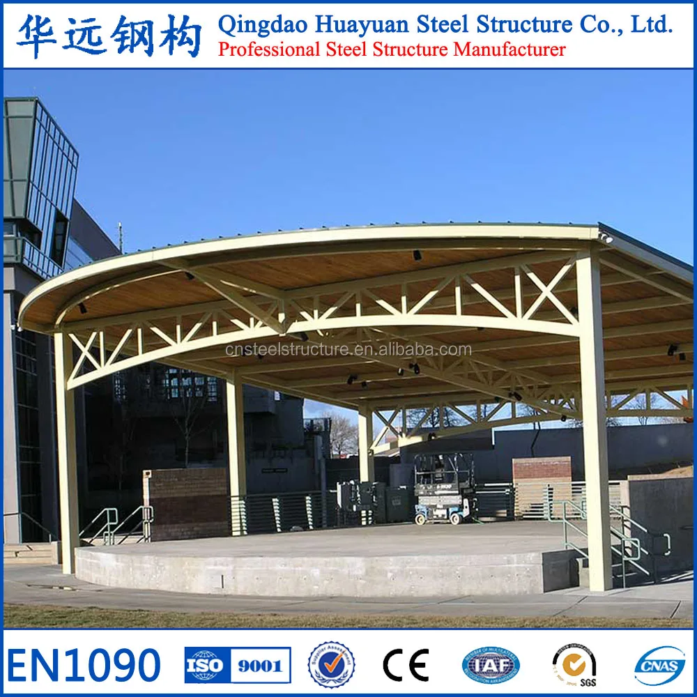 Low cost prefabricated steel roof shelter structures for car parking