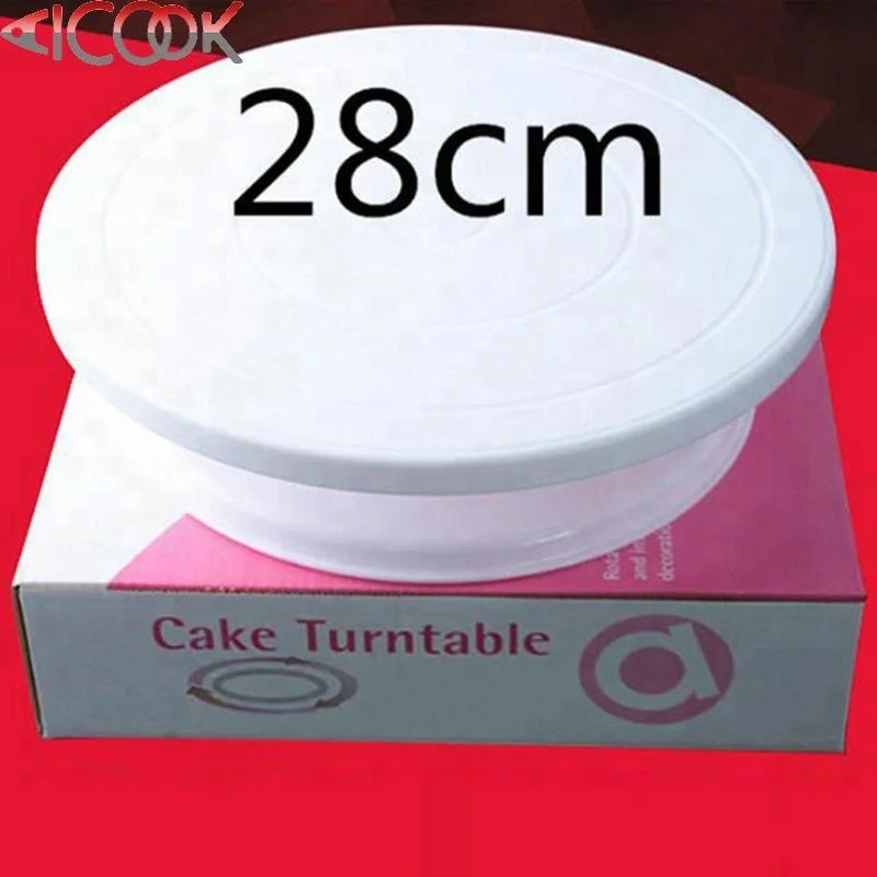 Low MOQ cake making plastic cake turntable