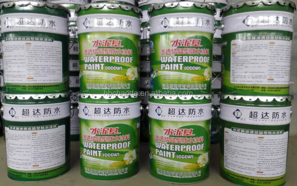 Cementitious capillary crystalline waterproof material waterproof coating for basement roof waterproofing