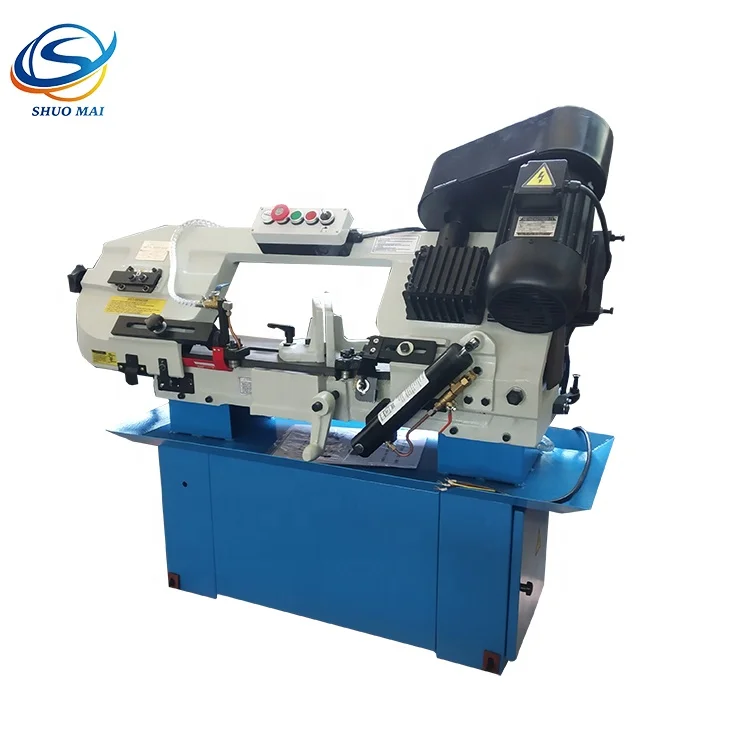 
Small mini type multifunction metal steel pipe angle cutting band saw machine BS-712N 
