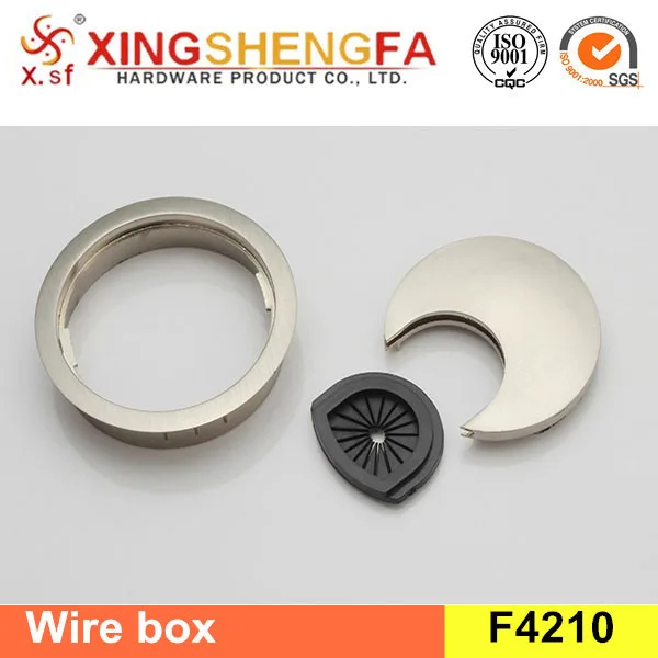 2 Inch Computer Desk Round Hole Cover Zinc Alloy Office Desktop Wire Cable Grommet