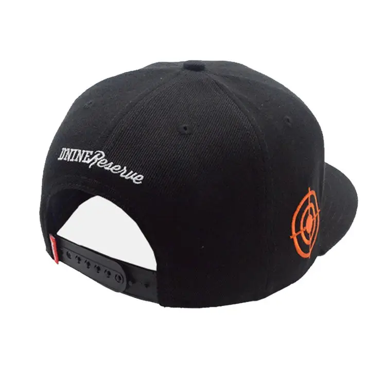 Design Famous Brand Elegant Embellished Privite Logo 5 Panel Plain Blank Snapback Cap Hat with 3D Embroidery Logos