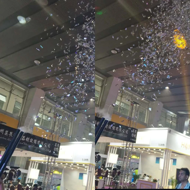 Stage Light Machine Blaster Jet Gun Cannon Tree Heads CO2 Confetti Gun For Party/DJ/Wedding/Celebration Etc LED Jet Machine