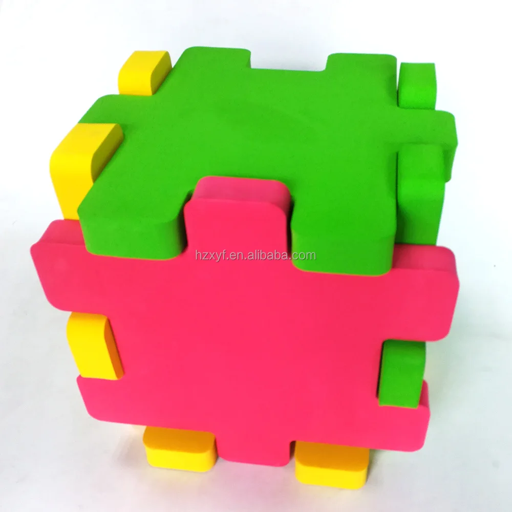 Giant Foam Puzzle Blocks Interlocking Jigsaw Puzzle Jumbo Bricks for Kids Outdoor Group Game