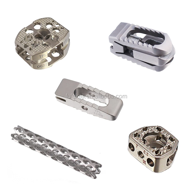 
Thoracic-lumbar spinal fusion cage titanium orthopedic implants 