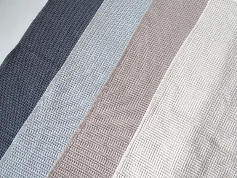 Plain solid color cotton linen waffle kitchen towel