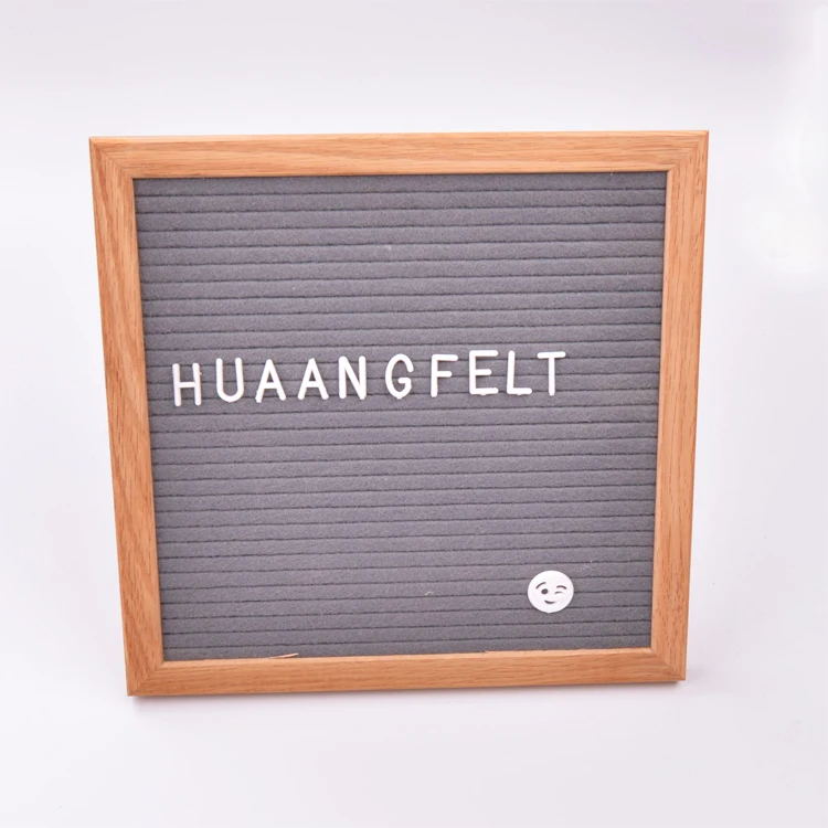 
2019 new products 10X10 inches hottest pink color felt letter boards for decoration 