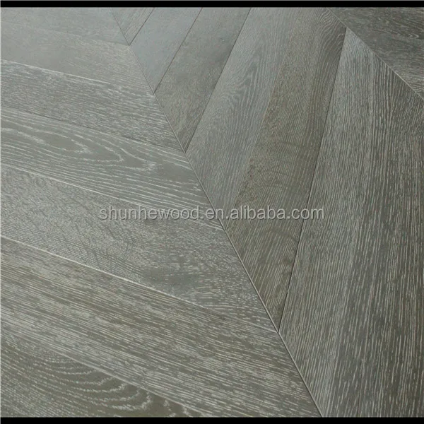 45 Angle Herringbone ABCD grade Brushed Wax Oiled SY7001 oak engineered Harwood flooring/oak hardwood floor