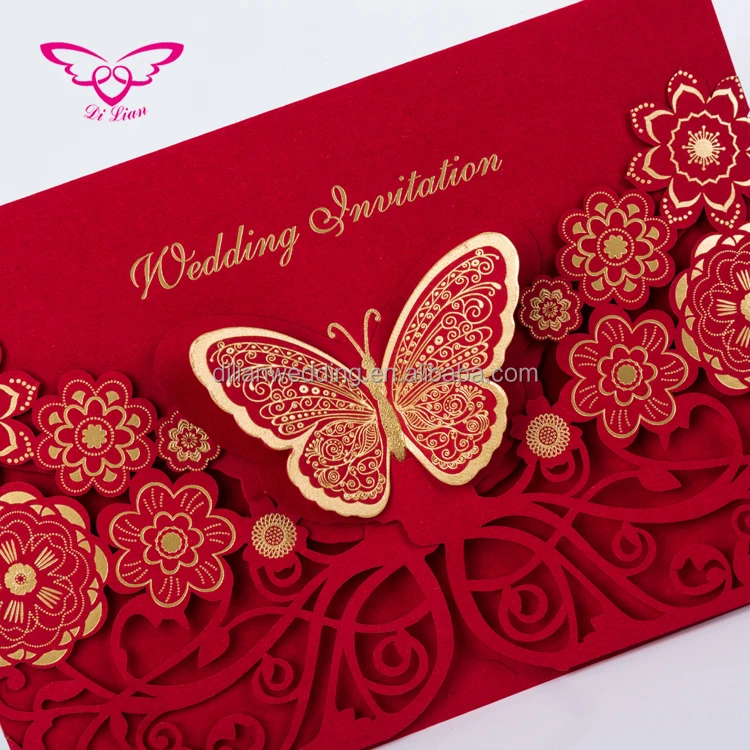 
Flying butterfly kerala christian wedding card matter 