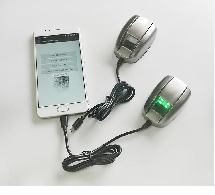 INJES High Quality 512DPI Work ON Windows USB Linux OS Fingerprint Scanner Biometric Device