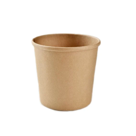 Disposable Custom Printed Cardboard Soup Rice Salad Ice Cream Kraft Paper Bowl
