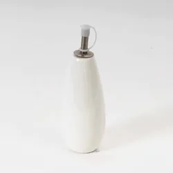 Made in china houseware kitchen white olive oil bottle porcelain oil dispenser