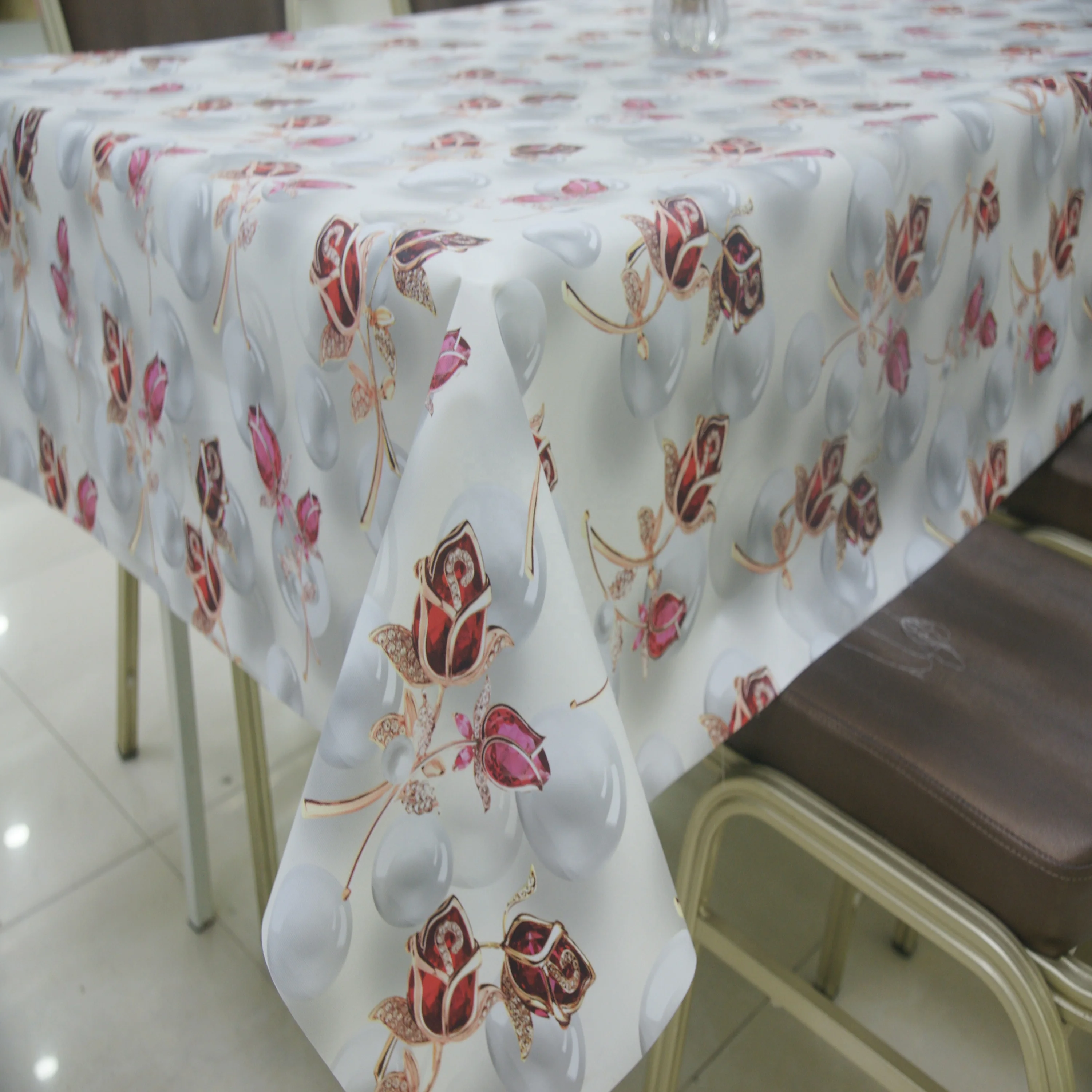 European designs wedding party table cloth oilcloth roll factory directly selling