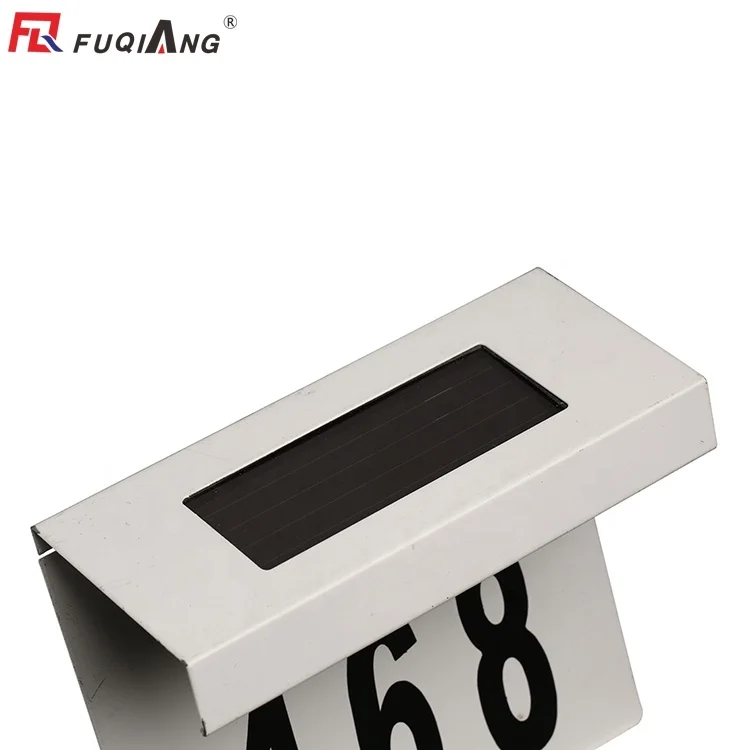 2 шт., светодиодная дверная табличка на солнечной батарее, 0,2 Вт