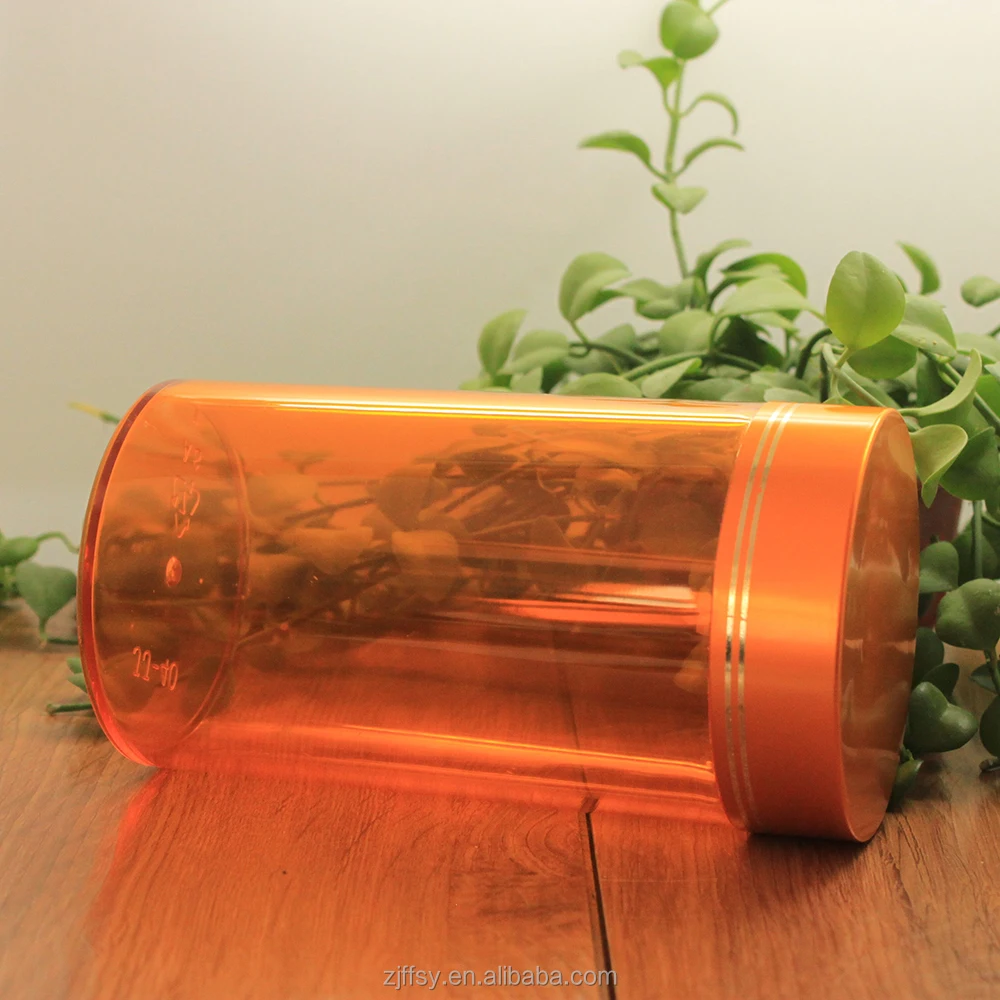 Big 750ml PS health care bottle tablet potion plastic bottles jar factory wholesale medical cough syrup liquid packaging bottle