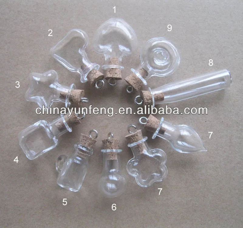 Mini Glass Bottle Pendant