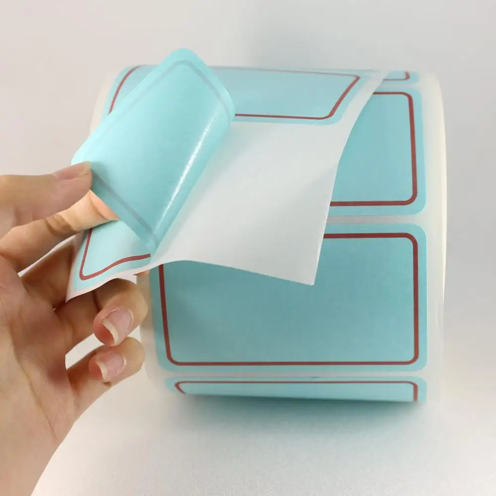 Office use PP paper single color label non toxic adhesive print sticker