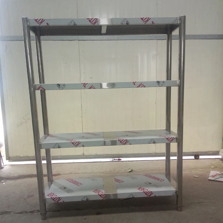 Metal storage rack multi-level stainless steel shelf