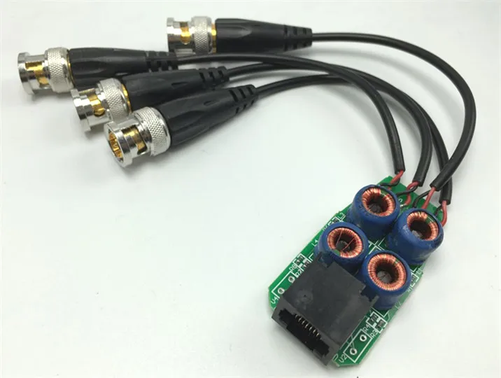 Video Balun for CCTV camera system with bnc