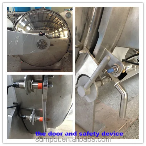 Two pot parallel retort/autoclave sterilizer /retort pouch sterilizer retort pouch sterilizer