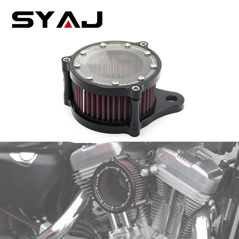 Motorcycle Air Cleaner Intake Filter System For Harley Sportster 2004-PRESENT