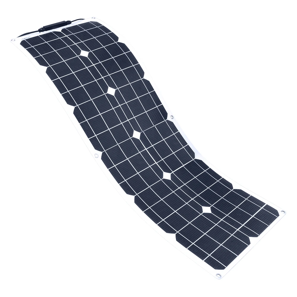 Solarparts Mono  Portable Generator  Flexible Solar Panel ETFE Module 18V 50W for RV boat caravan