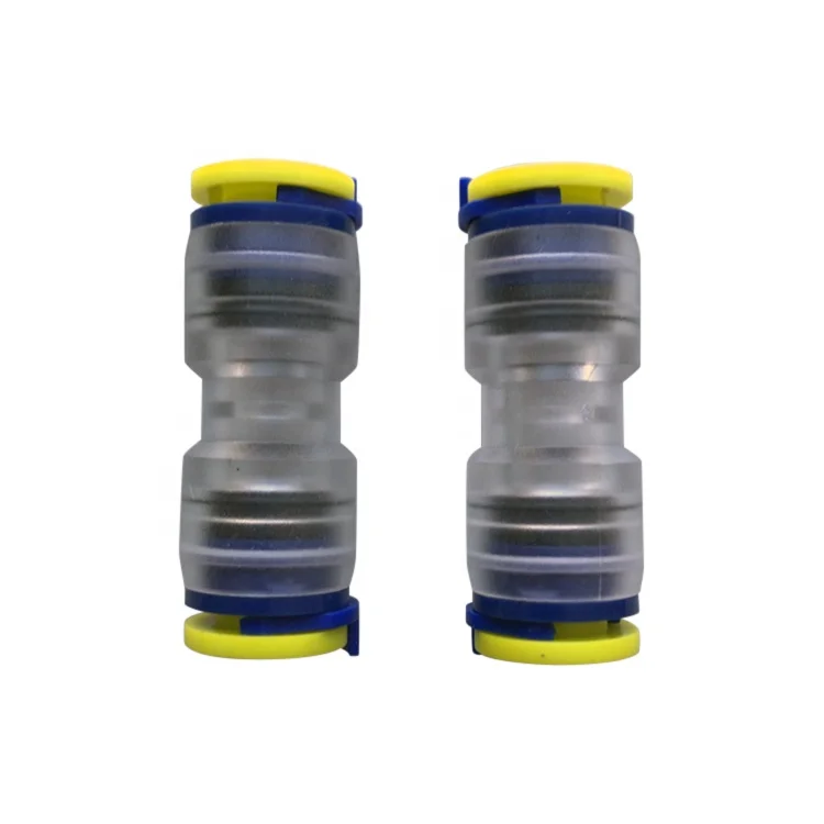 Straight Water Union Tube air hose tube quick connect micro duct coupling fitting transparent union connectors