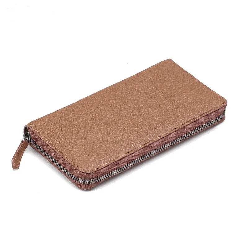 Zip clutch Wallet for women in real leather