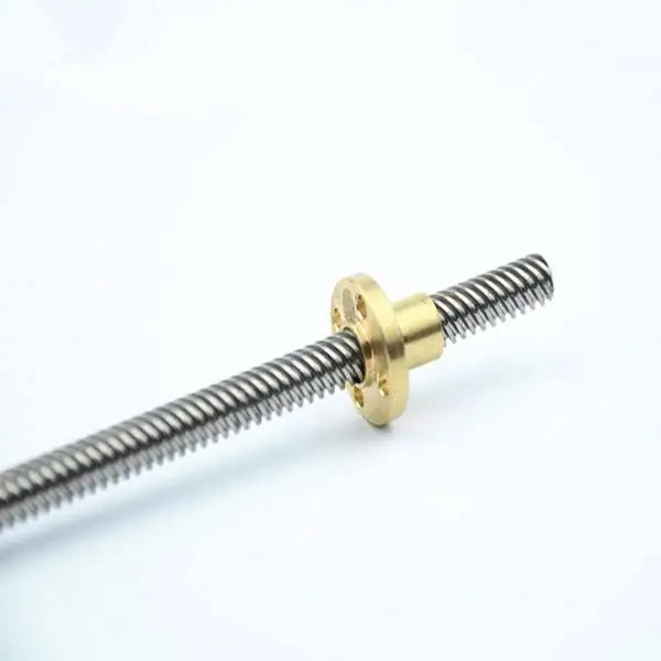 Miniature trapezoidal lead screw 4mm diameter threaded rod
