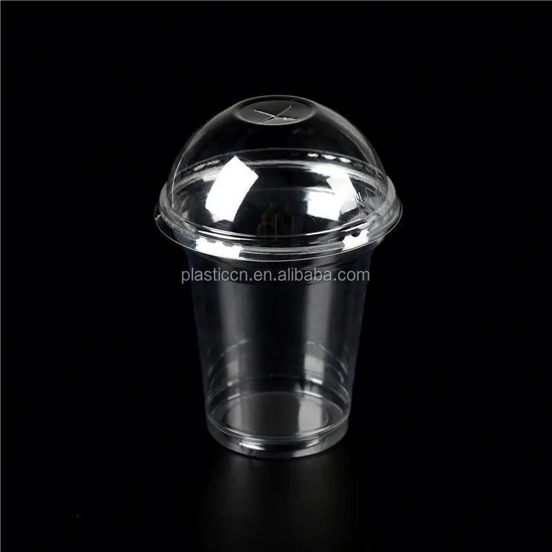 
12oz disposable plastic cups with lid/ pet juice cup with lid/ 10oz disposable plastic glasses 