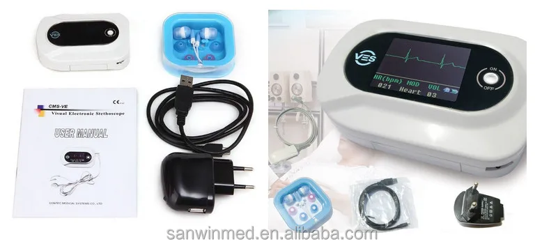 Sales Promotion and With Trade Assurance CE Marked CMS-VE Visual Electronic Stethoscope