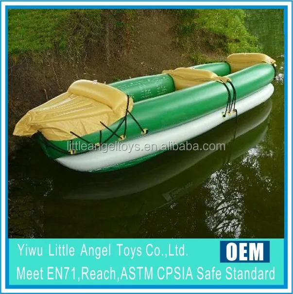 B07 Inflatable Kayak boat equipment pcp boating accessories with paddle & rascket heavy duty PVC for 2 person 3.1Ml ong