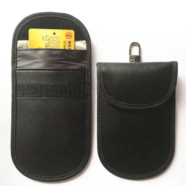 Faraday key fob pouch booster / Rfid key fob entry shield protector cases / Keyless car key signal block bag cage